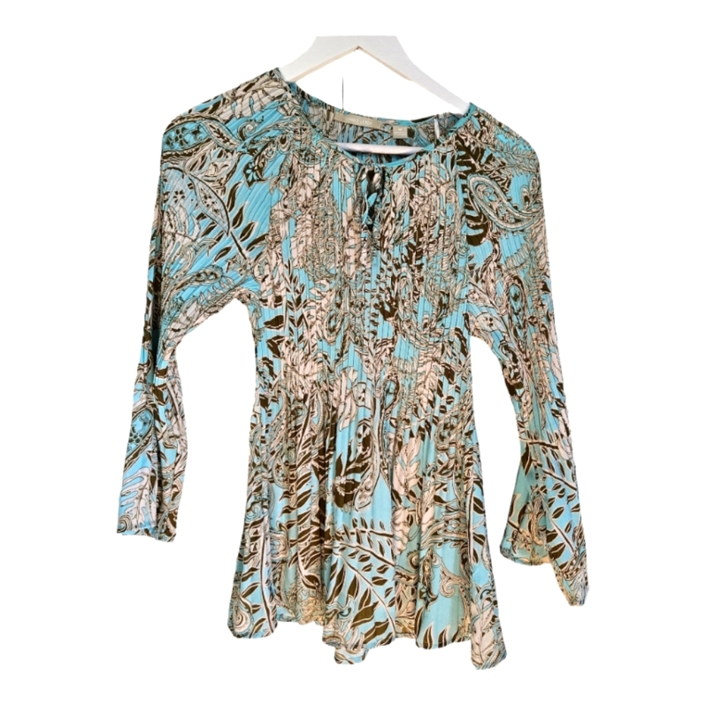 Sunny Leigh Pleated Top Mint Size Medium NWT